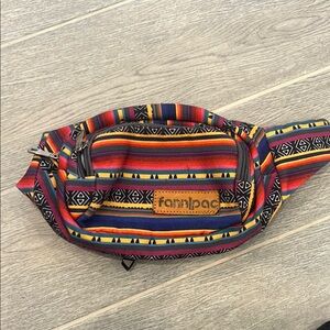 Colorful Striped Fanny Pack